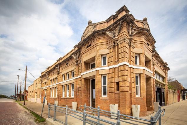 Outside view of the renovated bank.